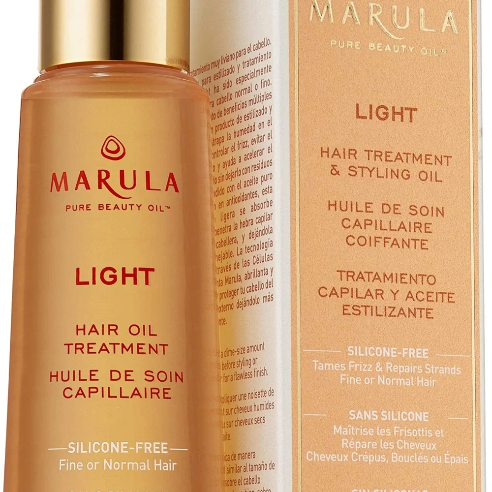FREE🌟NWT Marula Light Hair Treatment Styling Oil Fine Shine Beauty Fizz Repair